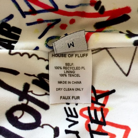 House of Fluff - Recycled Teddy Hoodie - Faux Fur Pullover - Lavender - Men's M - Picture 15 of 15